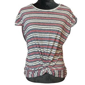🎉HP🎉Lucky Brand Striped Knot Front Women Top